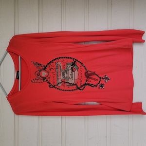 Women's Crew neck long sleeves vintage